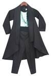 Buy Fayon Kids Black Blouse Sequin Embroidery Top With Pant And Shrug at Aza Fashions Buy_Fayon Kids_Black Blouse Sequin Embroidery Top With Pant And Shrug _at_Aza_Fashions