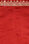Samyukta Singhania_Red Handloom Pure Banarasi Silk Saree With Running Blouse_Online_at_Aza_Fashions
