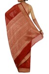 Shop_Nazaakat by Samara Singh_Red Banarasi Silk Pure Saree_at_Aza_Fashions