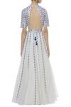 Shop_Dnu Priyal Prakash_Off White Organza Embroidered Lehenga Set_at_Aza_Fashions