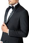Shop_Varun Bahl_Black Suiting Embroidered Tuxedo Set_at_Aza_Fashions