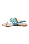 Buy_Sole Fry_Blue Bead Ankle Strap Sandals _Online_at_Aza_Fashions