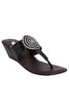 Buy_Sole Fry_Black Crystal Handcrafted Slip On Sandals _at_Aza_Fashions