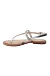 Buy_Sole Fry_Silver Stone Ankle Strap Sandals_Online_at_Aza_Fashions