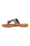 Buy_Sole Fry_Brown Embellished Tassel Slip On Flats _Online_at_Aza_Fashions