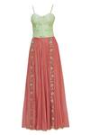 Buy_Salian By Anushree_Green Voil Silk Embroidered Palazzo Set_Online_at_Aza_Fashions