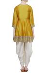 Shop_Divya Kanakia_White Embroidered Peplum Kurta With Dhoti Pants _at_Aza_Fashions