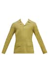 Buy_Dhruv Vaish_Yellow Handloom Cotton Shirt For Men_Online_at_Aza_Fashions