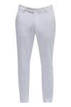 Shop_Dhruv Vaish_White Denim Trousers_at_Aza_Fashions