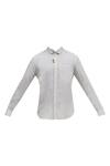 Buy_Dhruv Vaish_Off White Handloom Cotton Shirt_Online_at_Aza_Fashions
