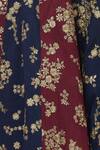 Nitika Gujral_Blue Taffeta Embroidered Lehenga Set_at_Aza_Fashions