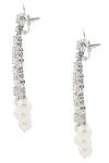 Shop_Auraa Trends_Silver Plated Bead Crystal Chandeliar Earrings_Online_at_Aza_Fashions