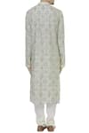 Shop_Rar Studio_Off White Chanderi Handloom Kurta Set  _at_Aza_Fashions