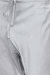 Mayank Modi - Men_Grey Cotton Silk Pintuck Kurta Set _at_Aza_Fashions