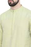 Buy_Mayank Modi - Men_Yellow Linen Kurta Set  _Online_at_Aza_Fashions