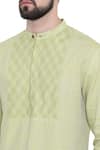 Buy_Mayank Modi - Men_Yellow Linen Kurta Set _Online_at_Aza_Fashions