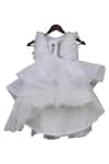 Buy_FAYON KIDS_White Net Layered Frock _at_Aza_Fashions