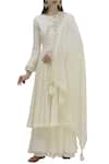 Buy_MATSYA_Off White Cotton Silk Anarkali And Sharara Set_at_Aza_Fashions