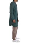 Shop_Antar Agni_Green Handwoven Cotton Jacket_Online_at_Aza_Fashions