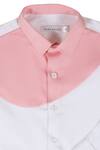 Partykles White Cotton Color Block Shirt Online at Aza Fashions Partykles_White Cotton Color Block Shirt_Online_at_Aza_Fashions
