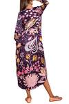 Shop_Swati Vijaivargie_Blue Linen Satin Round Printed Long Tunic _at_Aza_Fashions