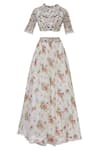 Shop_Mani Bhatia_Off White Round Printed Lehenga Blouse Set _Online_at_Aza_Fashions