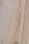 Babita Malkani_Beige Neopren Asymmetric Flared Gown_at_Aza_Fashions