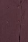Buy_Chambray & Co._Wine Linen Midi Skirt_Online_at_Aza_Fashions