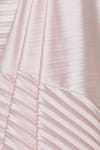 Samyukta Singhania_Pink Satin Pre-draped Saree Set_at_Aza_Fashions