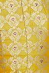 Samyukta Singhania_Yellow Banarasi Silk Kurta Set_at_Aza_Fashions