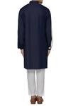 Shop_Kunal Rawal_Blue Denim Kurta_at_Aza_Fashions
