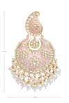 Buy_Just Shradha's_Gold Plated Polki Stones Chandbalis_Online_at_Aza_Fashions