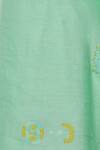 Shop_Shagun Manchanda_Green Linen Embroidered Saree  _Online_at_Aza_Fashions
