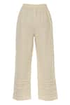 Shagun Manchanda_Beige Linen Straight Pants  _Online_at_Aza_Fashions