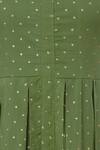 Samyukta Singhania_Green Cotton Polka Dot Print Anarkali_at_Aza_Fashions
