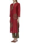 Buy_Abhijeet Khanna_Silk Chanderi Embroidered Tunic_Online_at_Aza_Fashions