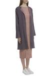 Akaaro_Purple Kinji Cotton Silk Handwoven Textured Jacket  _Online_at_Aza_Fashions