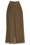 Shop_Nautanky_Brown French Net Printed Kurta And Palazzo Set_Online_at_Aza_Fashions