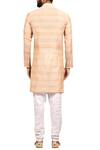 Shop_Arihant Rai Sinha_Cream Gicha Silk Printed Kurta Set_at_Aza_Fashions