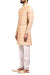 Buy_Arihant Rai Sinha_Cream Gicha Silk Printed Kurta Set_Online_at_Aza_Fashions