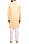 Shop_Arihant Rai Sinha_Cream Gicha Silk Textured Kurta Set_at_Aza_Fashions