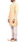 Buy_Arihant Rai Sinha_Cream Gicha Silk Textured Kurta Set_Online_at_Aza_Fashions