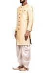 Buy_Arihant Rai Sinha_Cream Terry Rayon Sherwani With Draped Pants_Online_at_Aza_Fashions