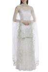 Buy_Esha Koul_White Georgette U Neckline Embroidered Kurta Sharara Set _at_Aza_Fashions
