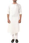 Buy_Smriti By Anju Agarwal_White Asymmetric Kurta Set_at_Aza_Fashions
