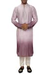 Buy_Smriti by Anju Agarwal_Purple Bamber Silk Ombre Kurta Set _at_Aza_Fashions