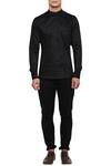 Buy_Lacquer Embassy_Black Cotton Shirt_at_Aza_Fashions
