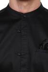 Buy_Lacquer Embassy_Black Cotton Shirt_Online_at_Aza_Fashions