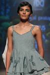 Payal Pratap_White Linen Checkered Pants  _Online_at_Aza_Fashions