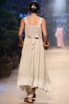 Shop_Payal Pratap_Off White Chanderi Printed Pants  _at_Aza_Fashions